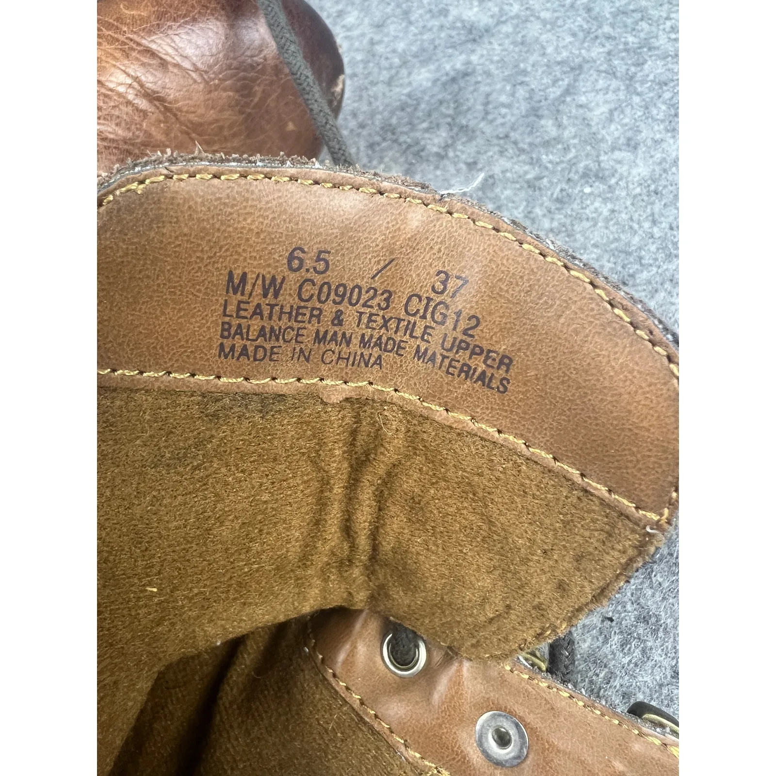 B.O.C Brown Leather Slip on Tie‎ Wedge Bootie Boots Size 6.5 - Image 7