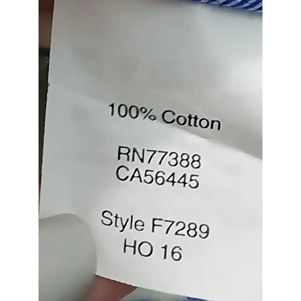 J.Crew Blue &‎ White Plaid Cotton Button-Down Shirt Boy Fit Women's Size S - Image 4