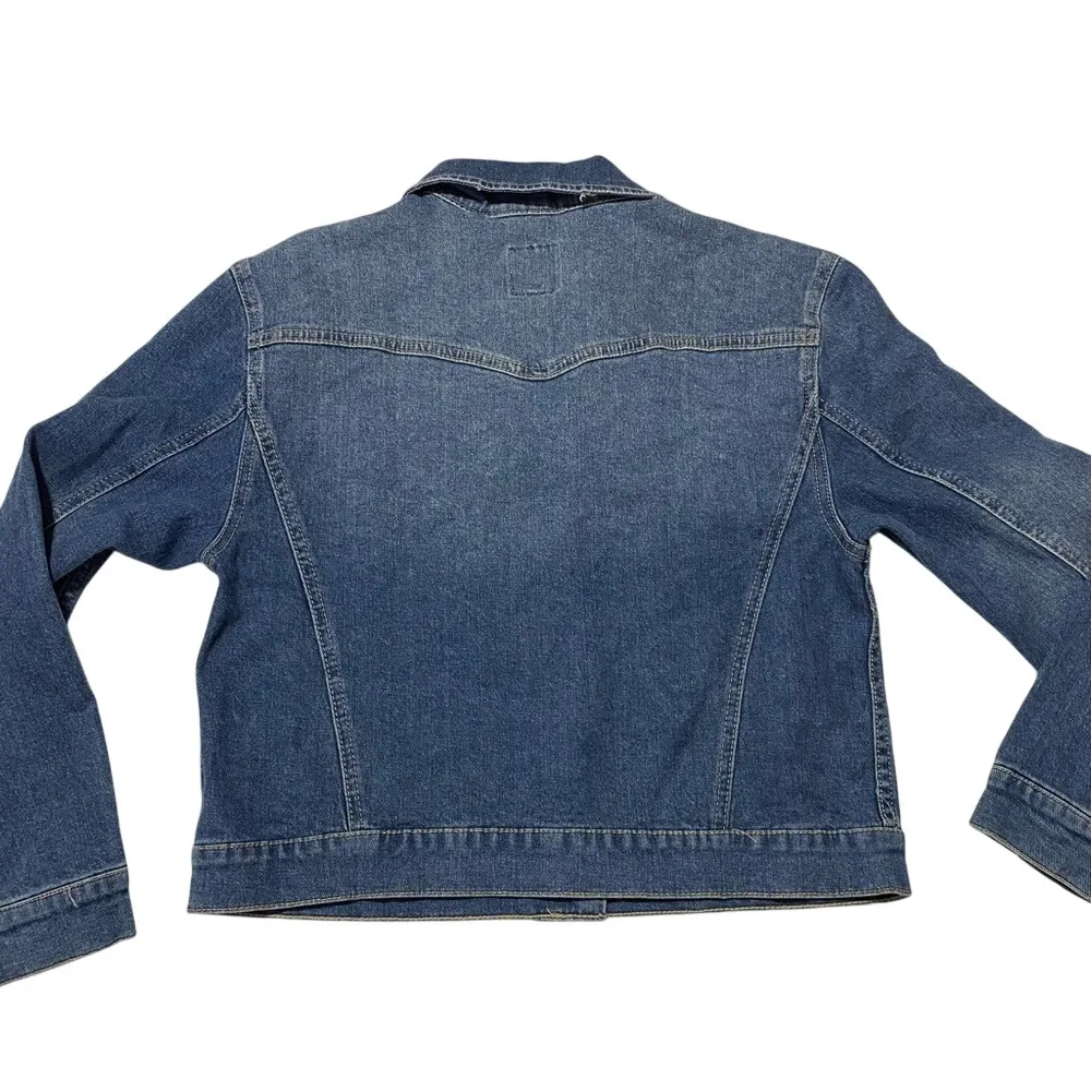 Candies‎ Y2K Style Denim Cropped Jacket Size Small Love Heart Lips Strawberry - Image 6