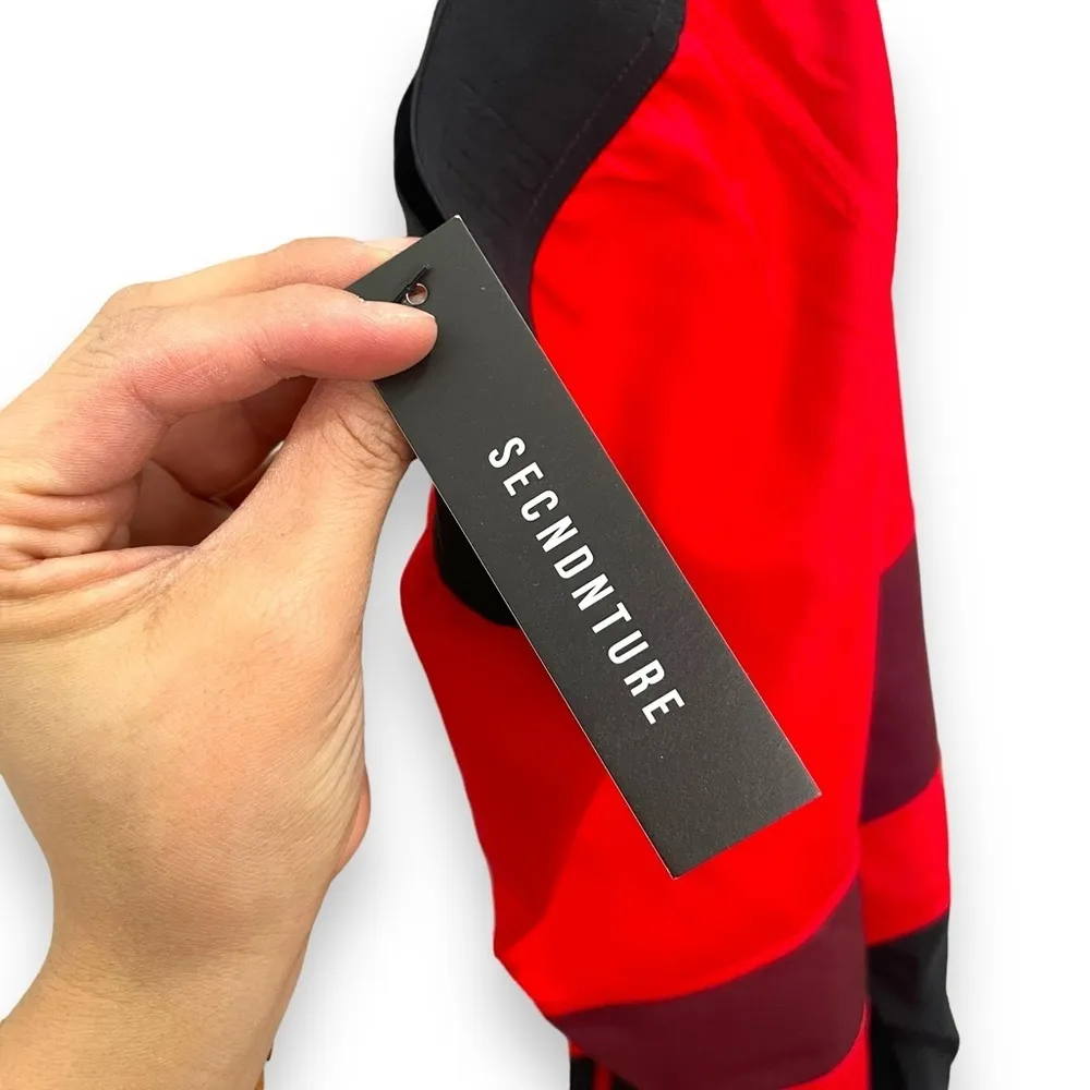 NWT SECNDNTURE Red & Black Biker Shorts - Small - Image 6