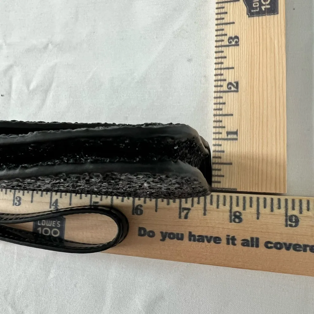 Kate Spade New York Purse Black Glitter Odette Wristlet Detachable Strap Wallet - Image 13