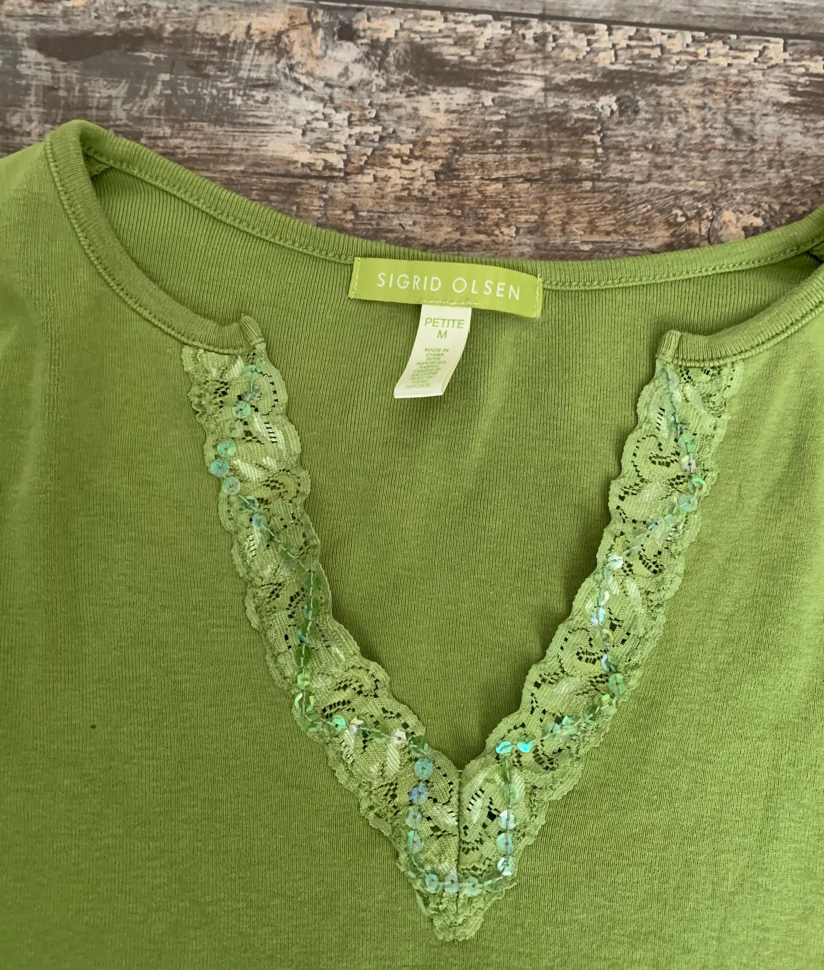 Sigrid Olsen Green top - Image 5