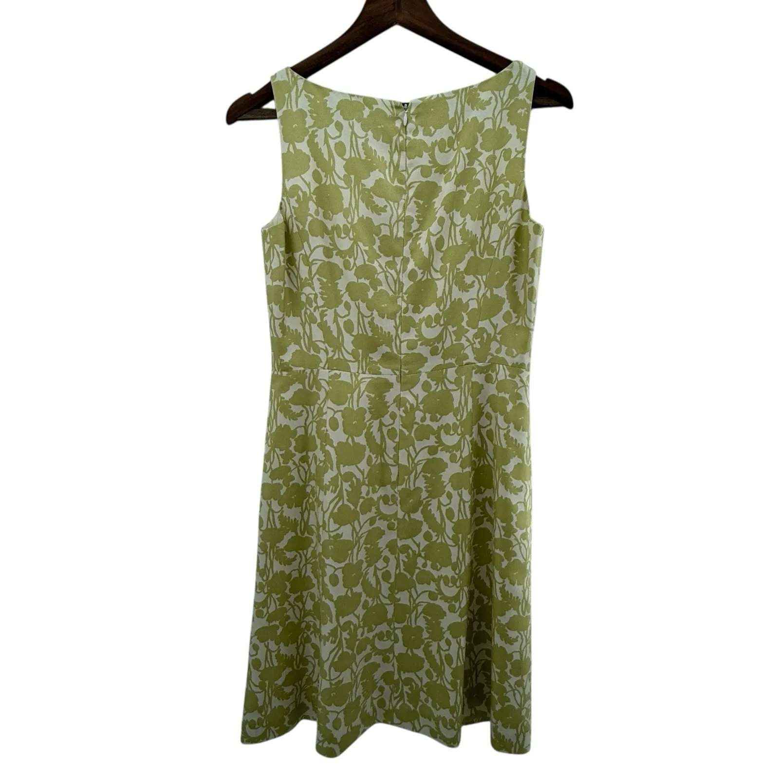 Ann Taylor Yellow White Floral 100% Silk Dress Size 4 Sundress‎ Bridal Work - Image 2