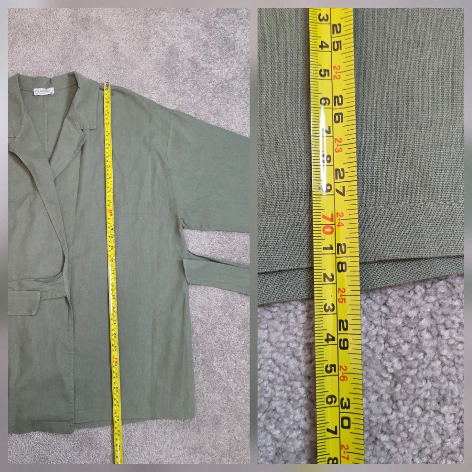 MADE IN ITALY Linen Cotton Lightweight V - Image 9