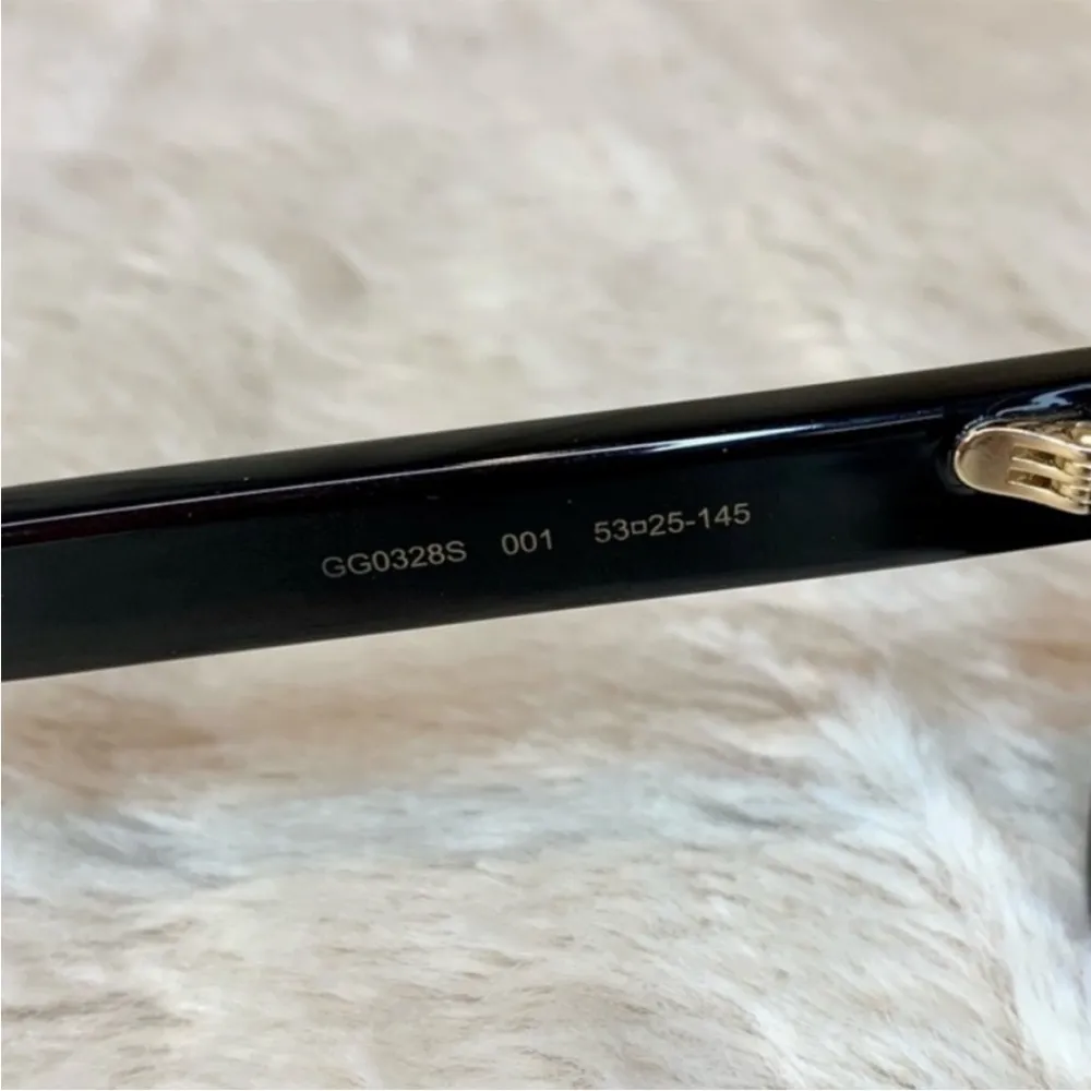 Gucci Black Oversized Square Sunglasses GG0328S - Image 12