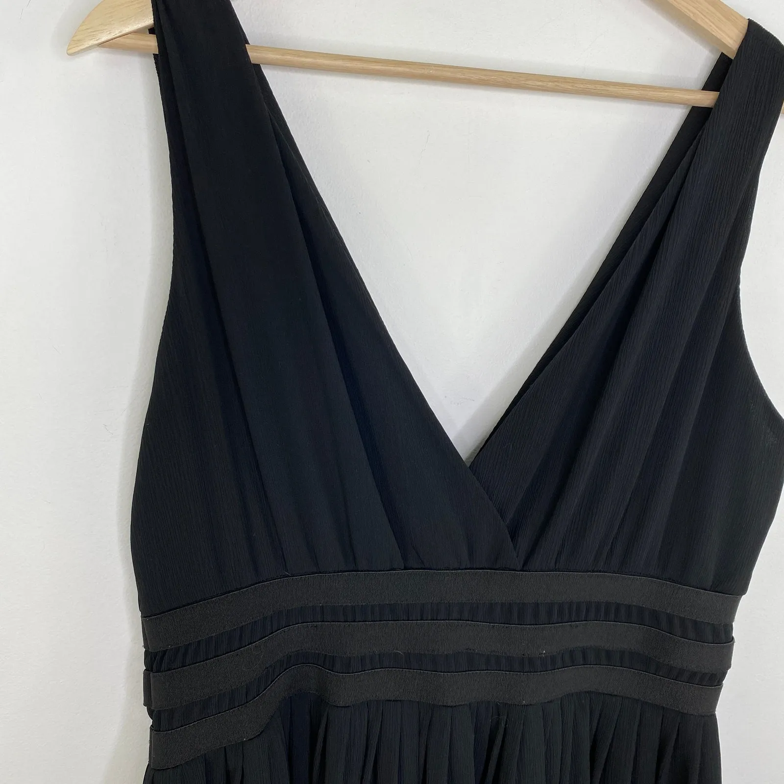 BB Dakota Black Sandrine V-Neck Mini Dress Women Size M Cocktail Party - Image 5