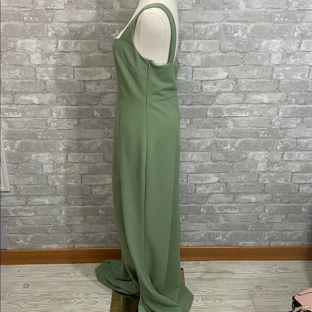 BHLDN Blake Square-Neck Stretch Crepe Maxi Dress - Image 4