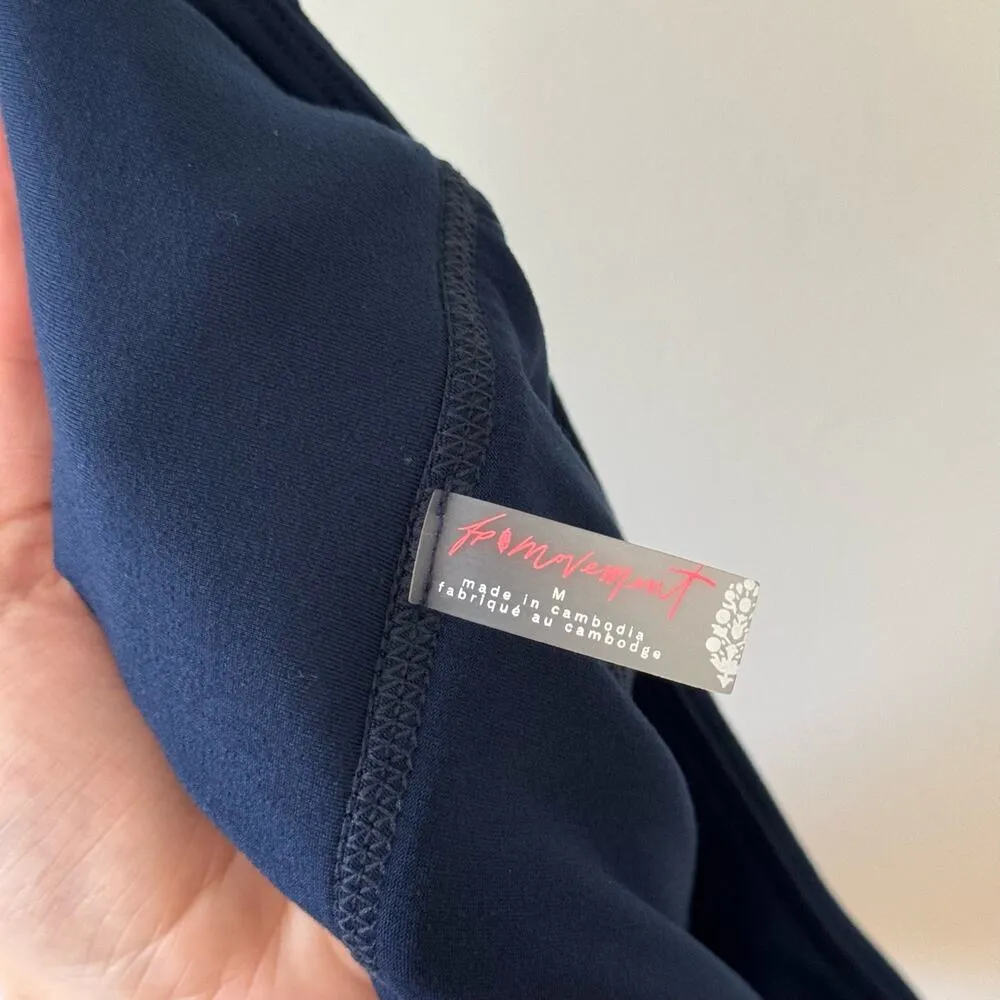 FREE PEOPLE Check Out My Topspin Midnight Navy Skort Size Medium - Image 5