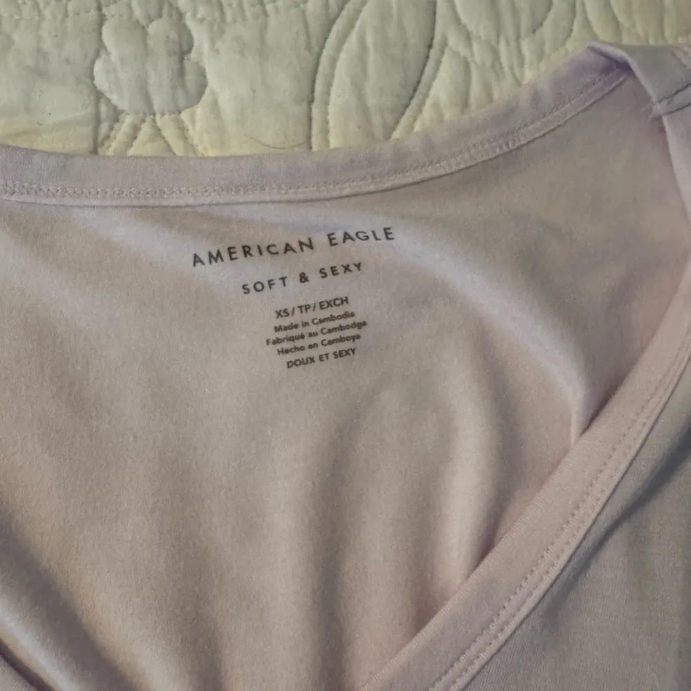 American Eagle Outfitters White Short Sleeve Relaxed T-Shirt - Image 3