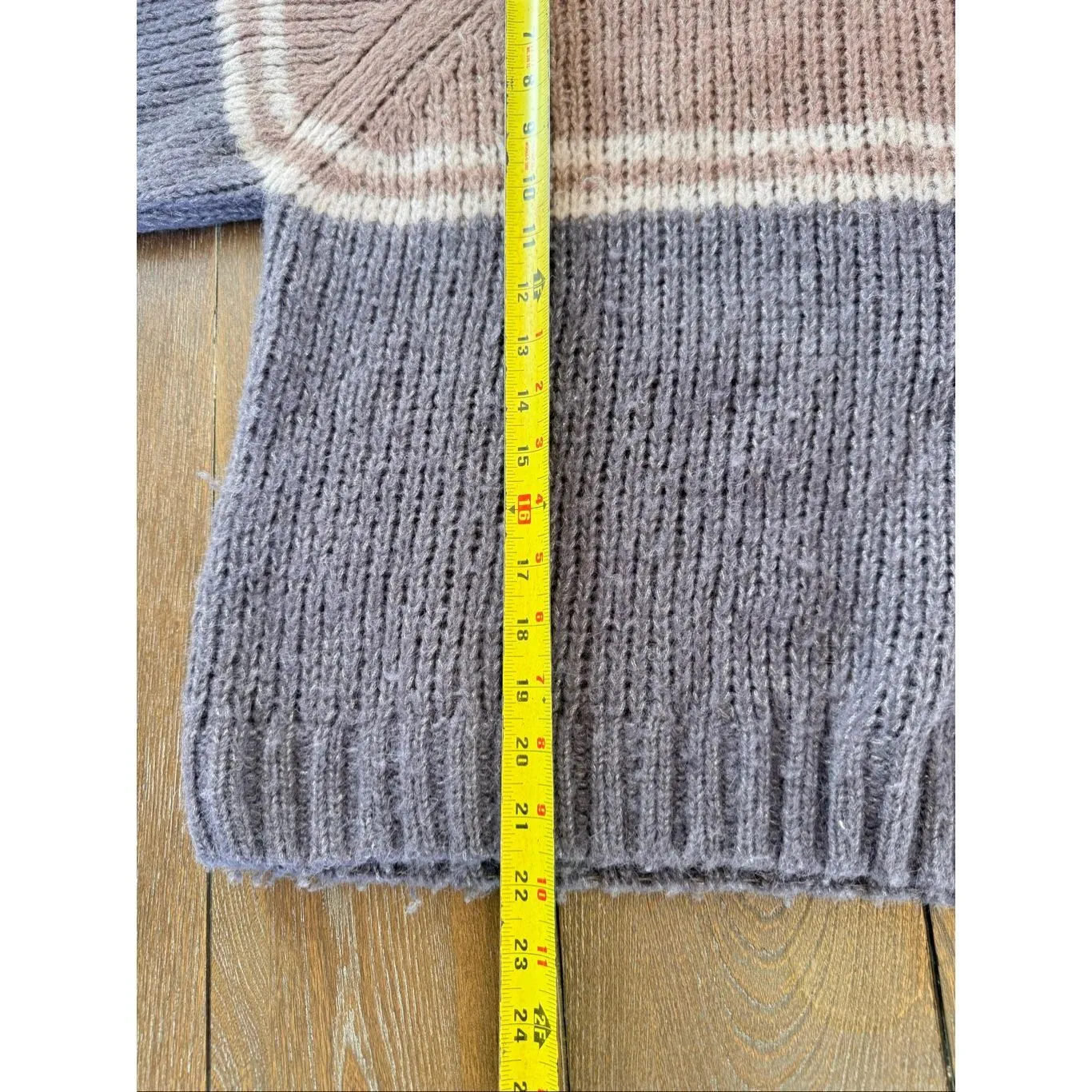 Xirena Snowbird Alpaca Lurex Knit Sweater Size Medium Purple - Image 4