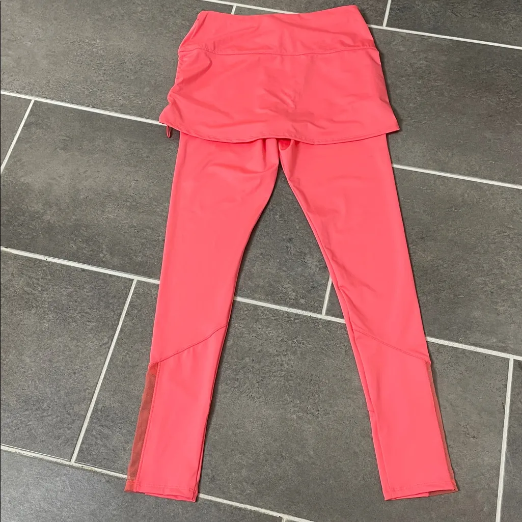 Lucky in Love Ruched Skirted leggings size Small Pink - Image 3