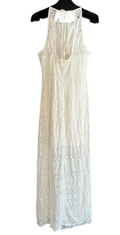 Bisou Bisou Off White Maxi Illusion Lace Summer Dress - Image 7