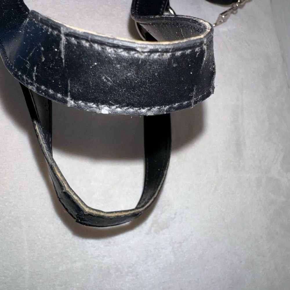 Vintage Y2K BEBE Black Women’s Mini Shoulder Monogram‎ Bag - Image 9