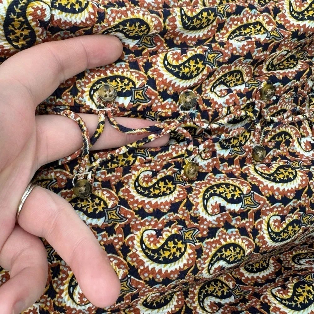 The East Order Alix Bohemian Paisley Floral Tiered Women XS RTR $169 Mini Dress - Image 9