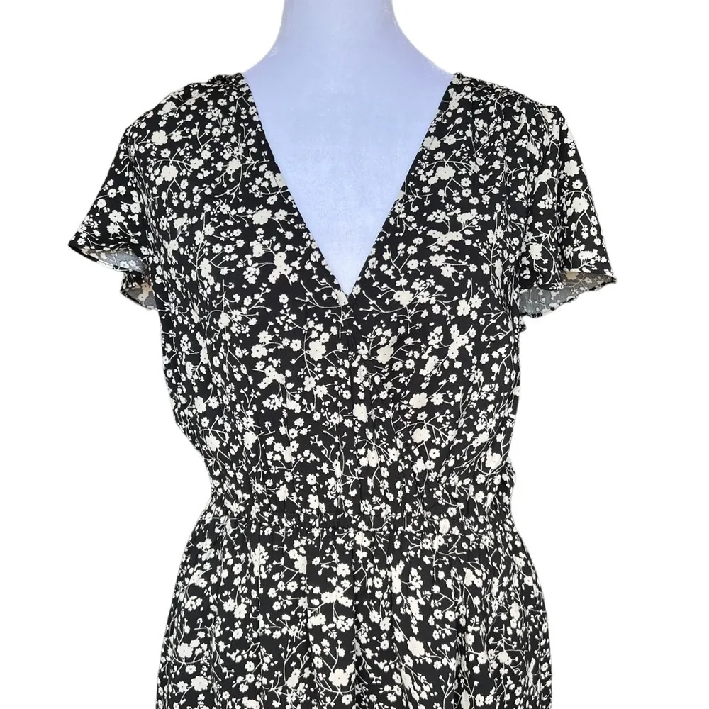 J. Crew - NWT Ruffle Floral Boho Short Sleeve Mini Dress Sz Xs - Image 3