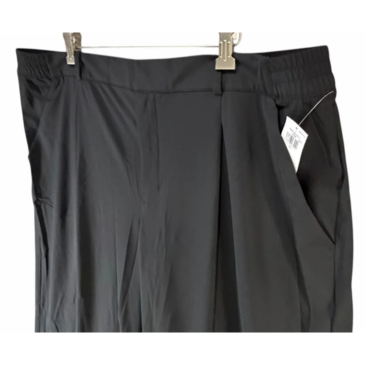 Old Navy SleekTech Trouser Pants Womens XL Black High Waisted Travel Ready NEW - Image 3