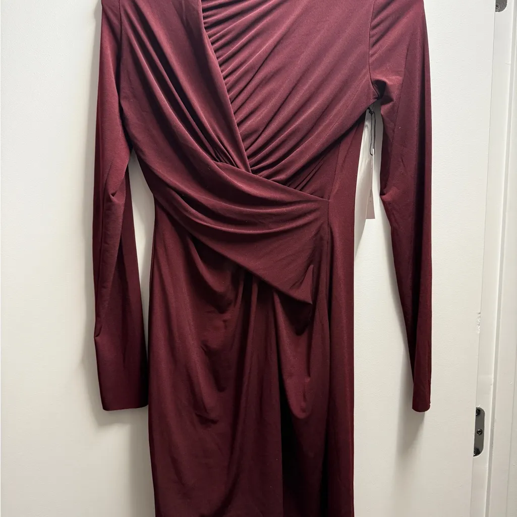 Bailey 44 Deep Wine Long Sleeve Dress - Image 2