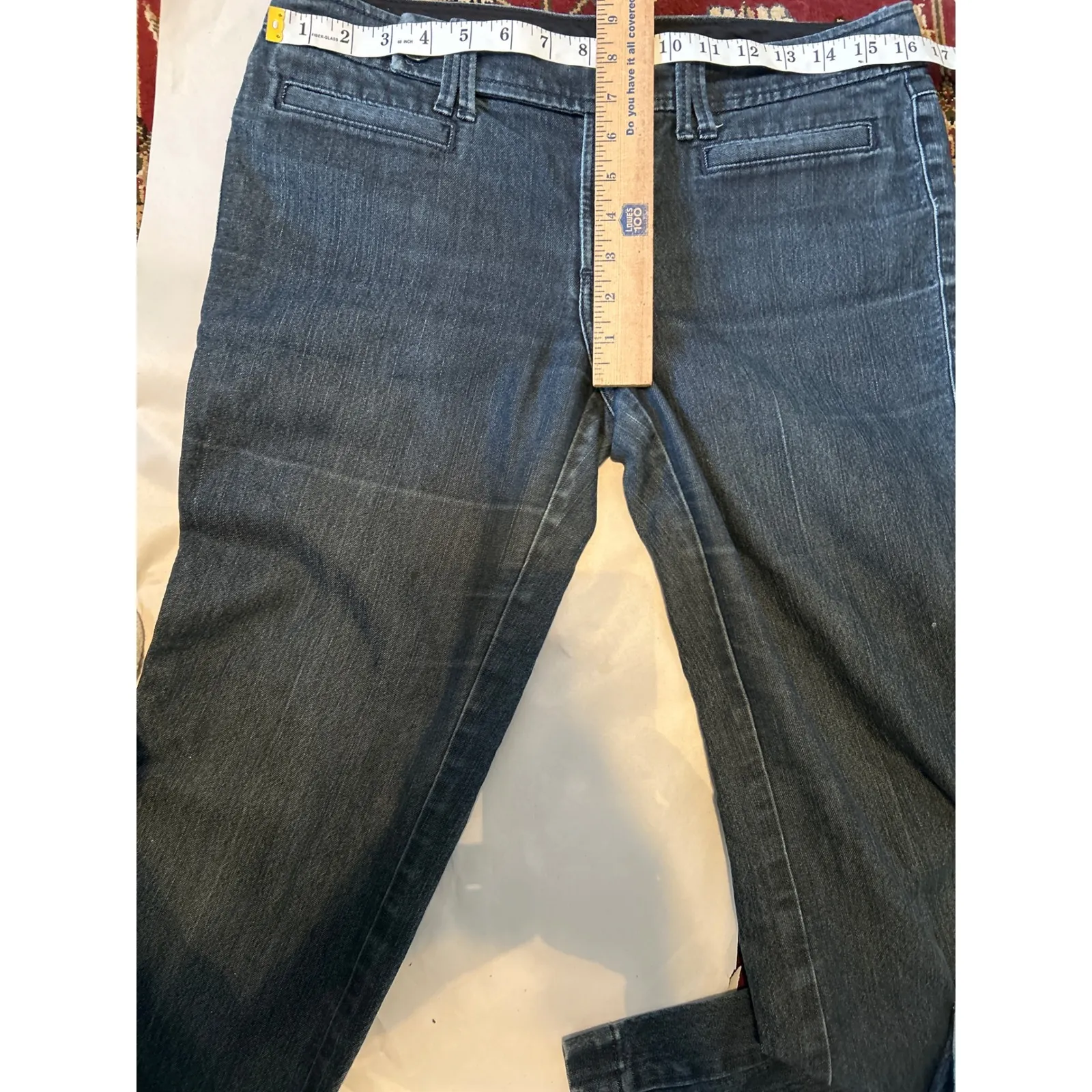 Banana Republic Dark Wash Flare Jeans Women's Size 28 6R Bootcut Denim - Image 5