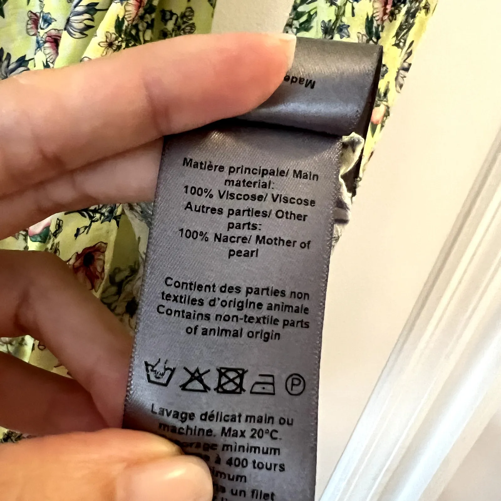 Zadig & Voltaire Rinka bloemen jurk viscose mini yelllow dress size XS C1 - Image 6