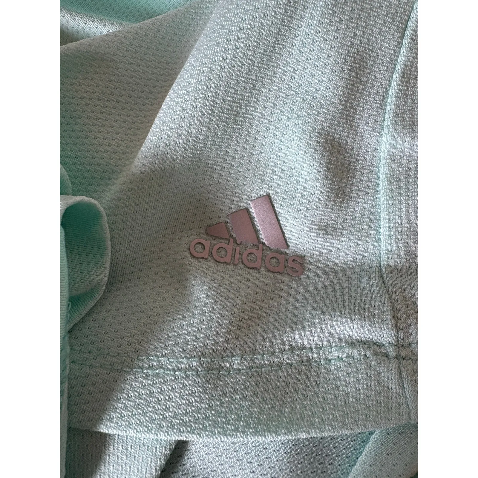 Adidas pullover light blue 1/4 zip light blue size XL Womens - Image 6