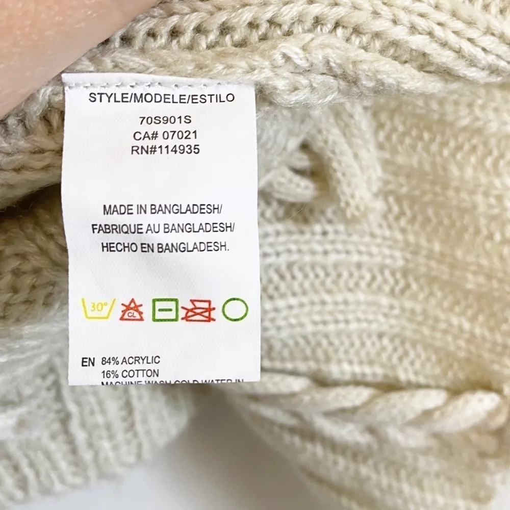 RD STYLE Chunky Rope Cardigan Sweater XS - Image 5