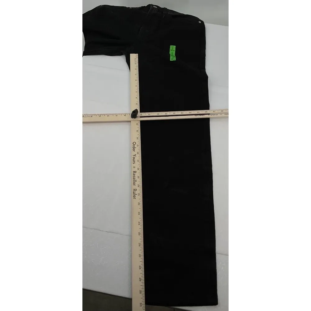 NWT Zara Signature Denim Mid Rise Relaxed Fit Jeans Marble Black Size US 4 #1165 - Image 7