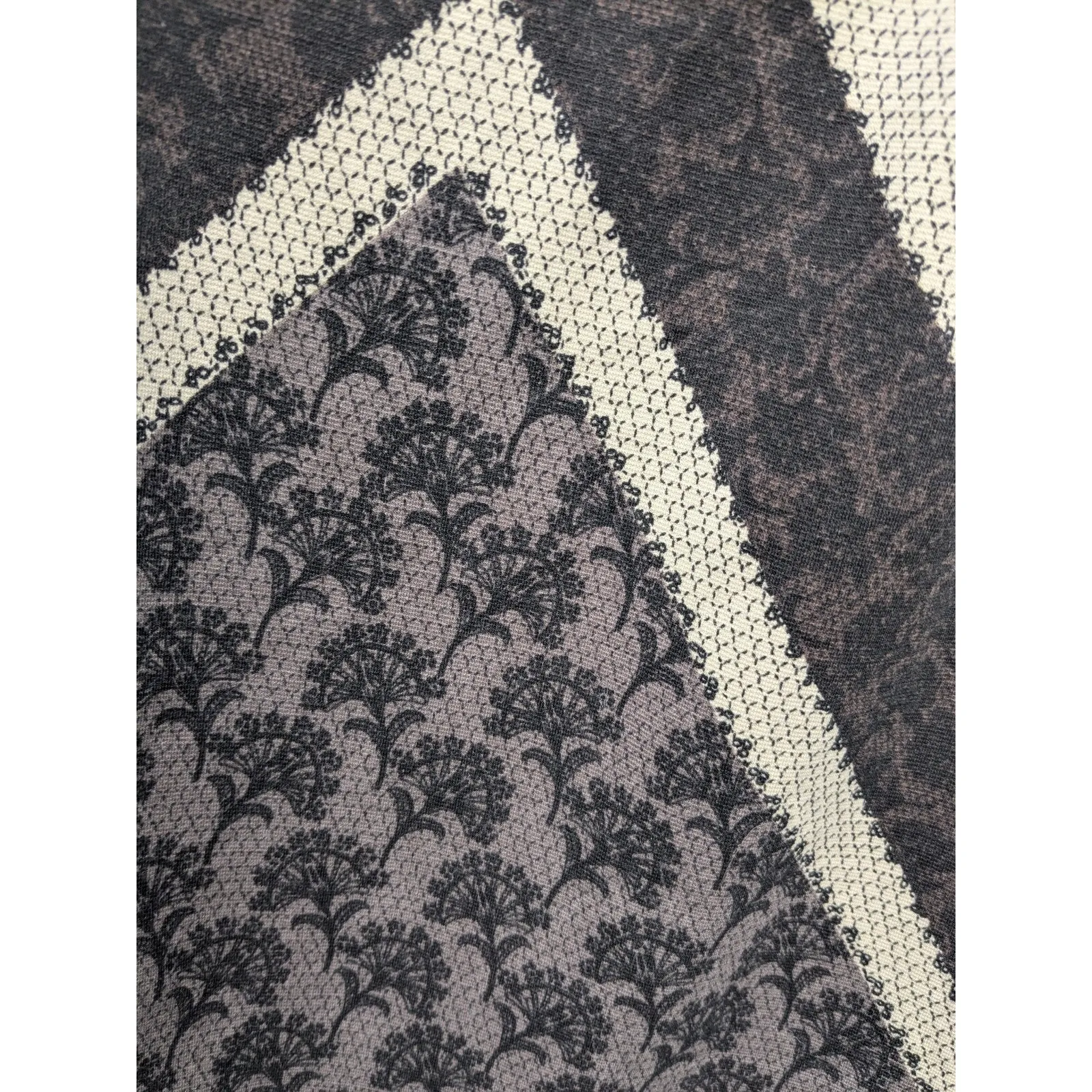 London Times Women's Dress Sheath Gray Floral Lace Pattern Cap Sleeve Size 4 NWT - Image 8