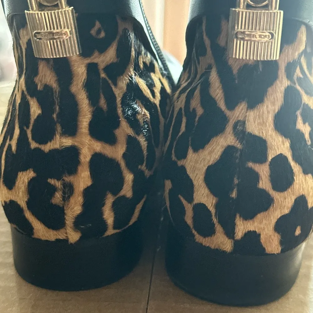 Leopard Print Ankle Boots - Image 8