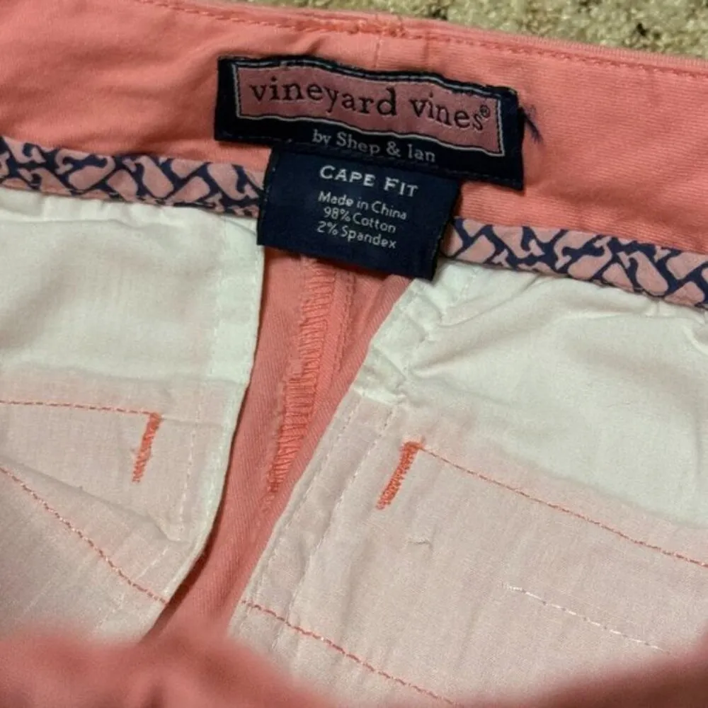 NEW Vineyard Vines women's size 4 Pink Cape Fit capri pants MSRP $118. - Image 5