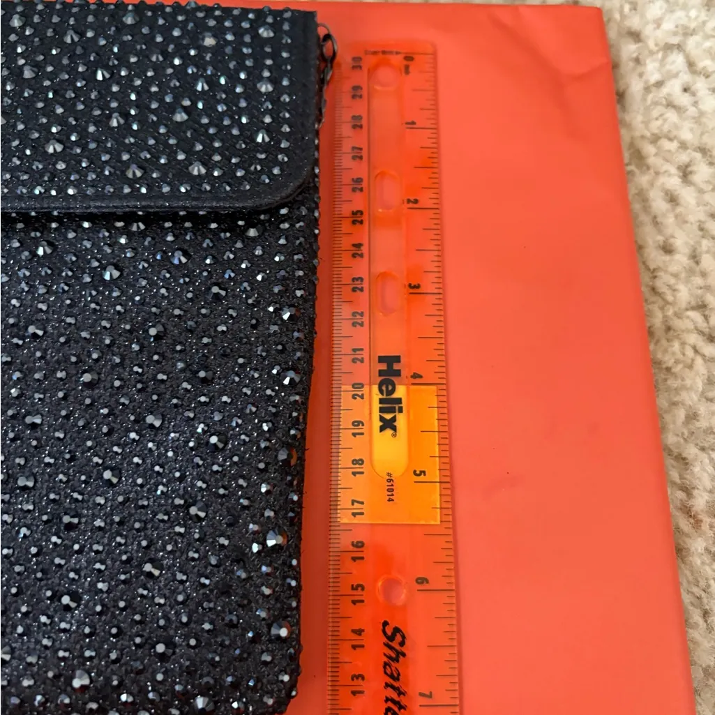 Black Rhinestone Crossbody Bag - Image 8