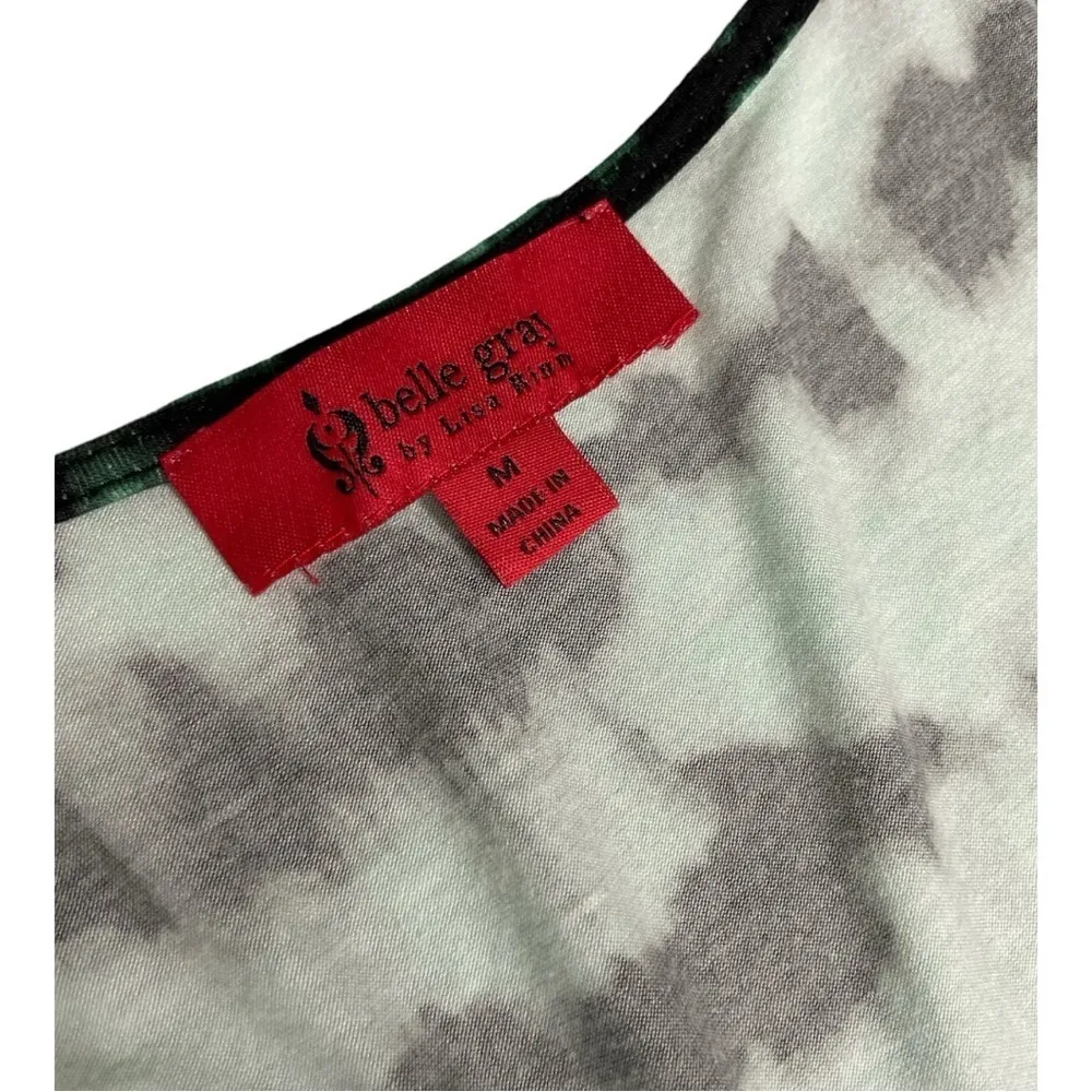 Belle Gray dress by Lisa Rinna, Green and Black tie dye design size M Size M - Image 10