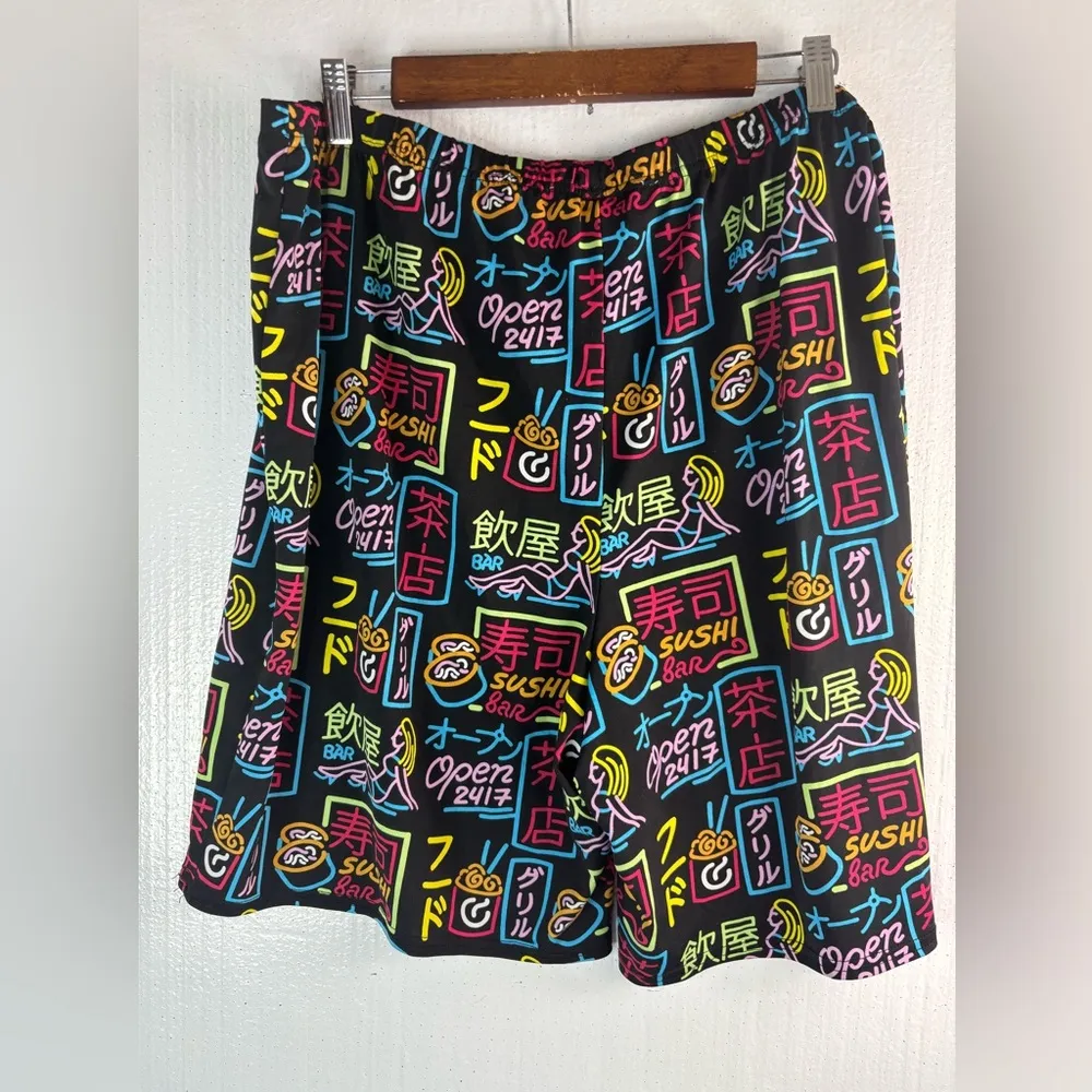 Ashley Stewart Curvy Girl 4X Sushi Graphic Print Athletic Shorts - Image 2