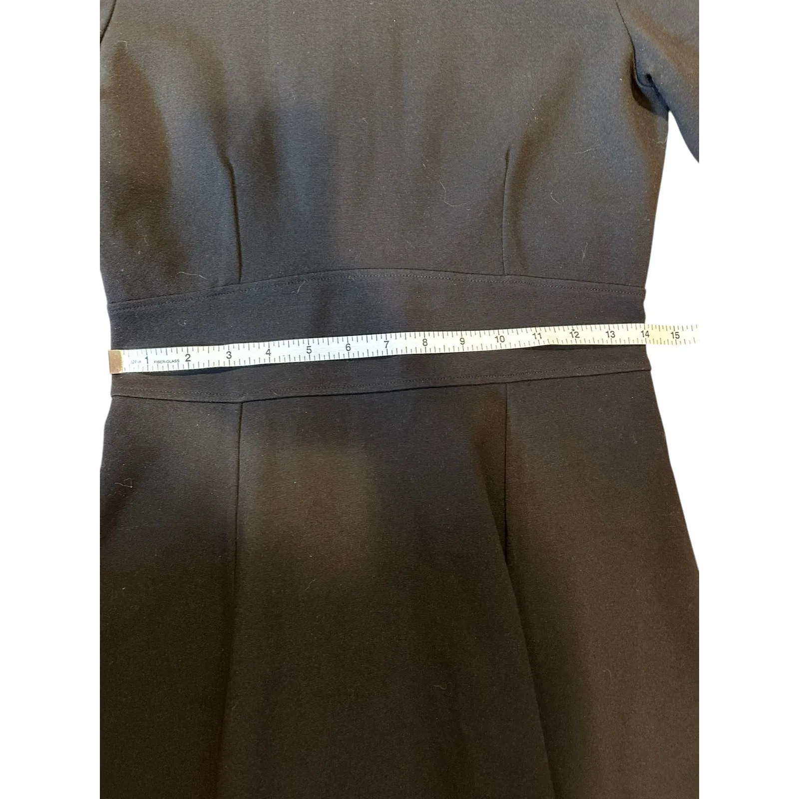 J. CREW Women's Dress Size 4 Black Jersey Career Corpcore Twee Bossgirl Midi - Image 5