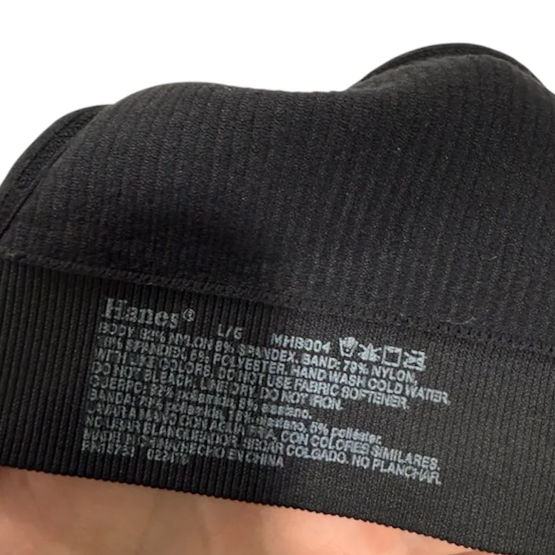 Hanes Originals Women’s Ribbed Seamless Contour Bra Lightly Lined Size Large - Image 4