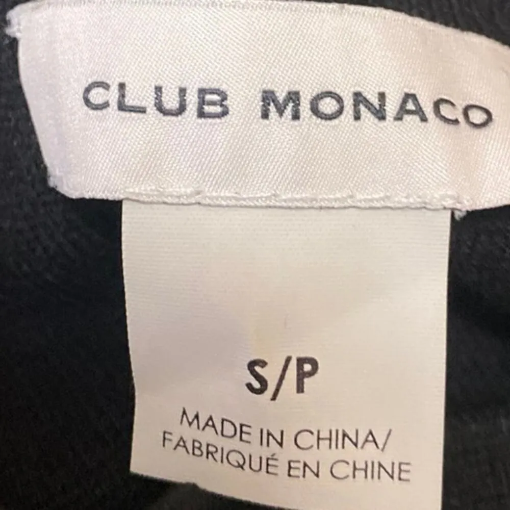 Club Monaco Women's Black Half Sleeve Mock Neck Pullover Sweater Blouse Top Sz S - Image 3