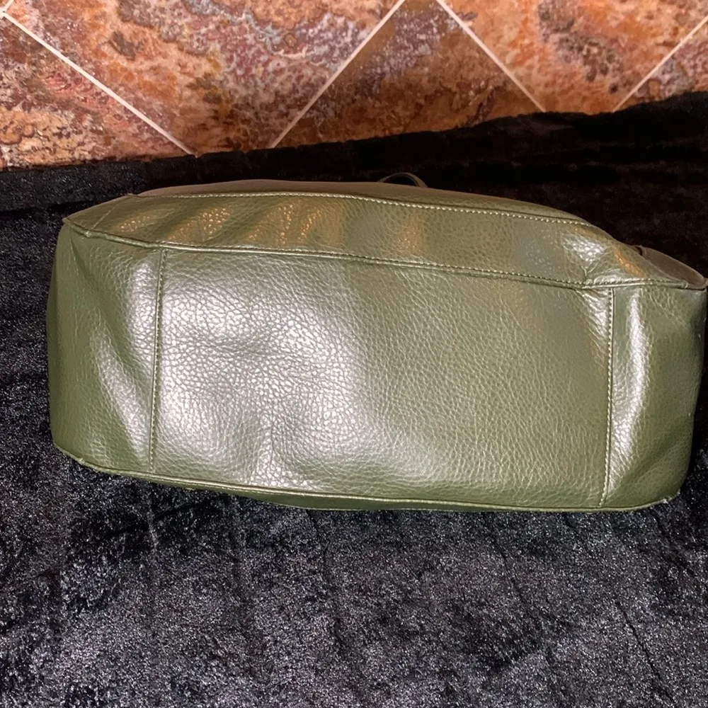 Vintage Y2K Tommy Hilfiger Brown Western Early 2000s Shoulder Bag Purse Green - Image 10