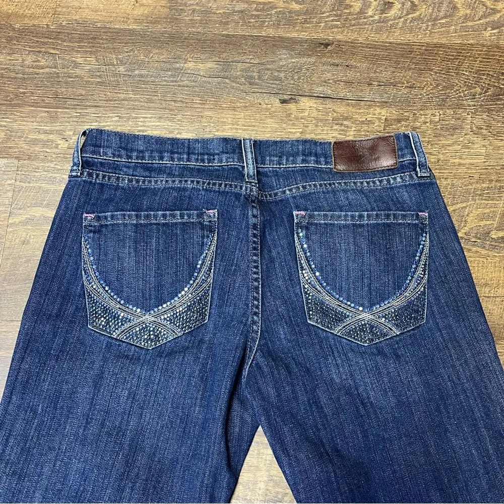 Victoria’s Secret PINK Crystal Limited Edition Boot Jeans Womens 8 Bling Sequin - Image 7