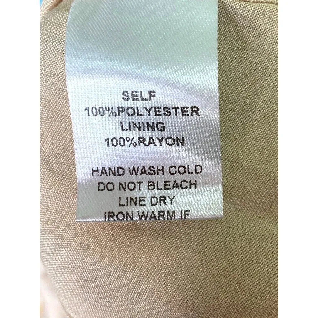 Mittoshop Gold Floral‎ Boho Festival babydoll Long sleeve top Large Metallic - Image 8