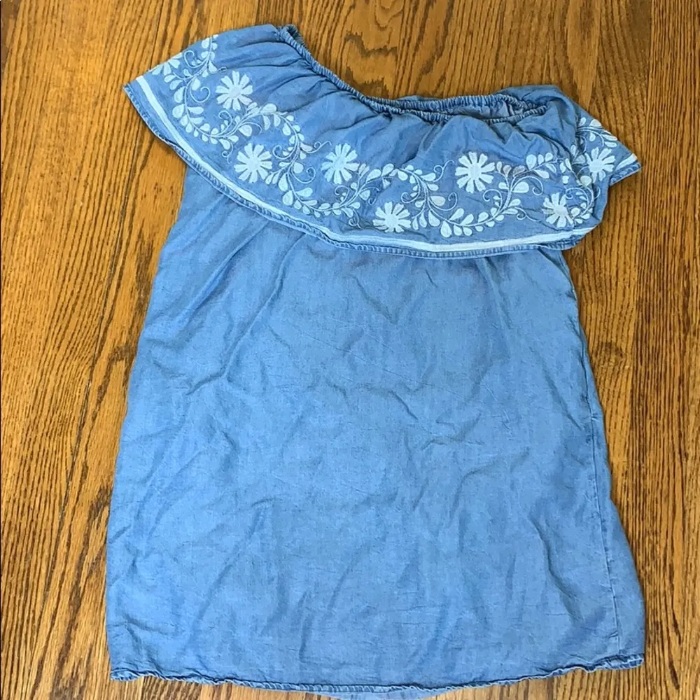 Rebecca Minkoff Embroidered One Shoulder Dress - Image 4