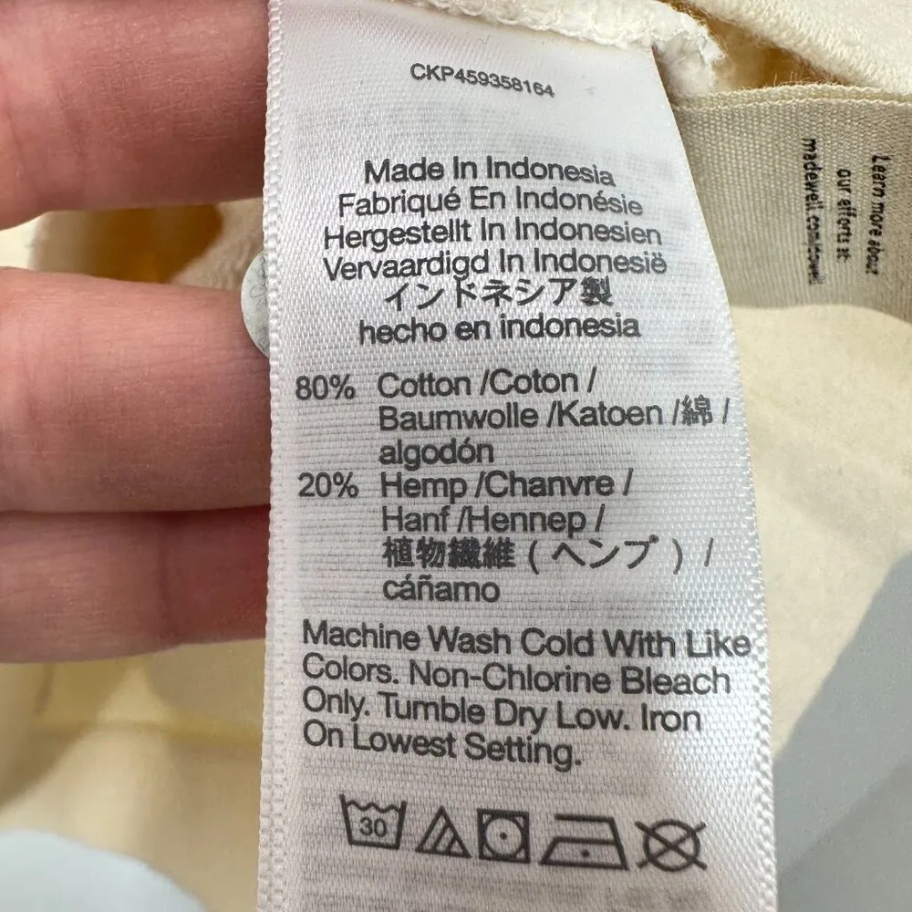 Madewell Cream V Neck Cozy Sweatshirt Casual Outdoors‎ - Image 5