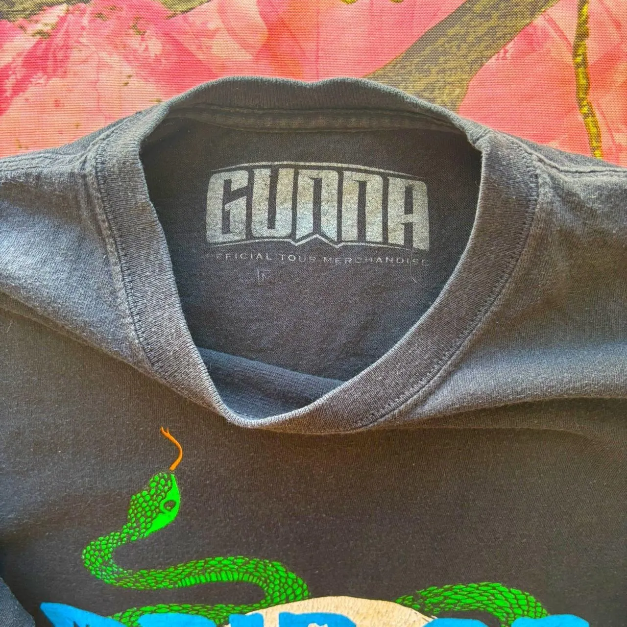 young thug gunna lil wayne drip or drown black snake long sleeve rap tee Size M - Image 8