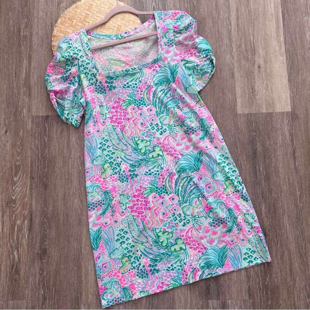 Lilly Pulitzer haydn short sleeve dress in banana split multi color‎ - Image 4