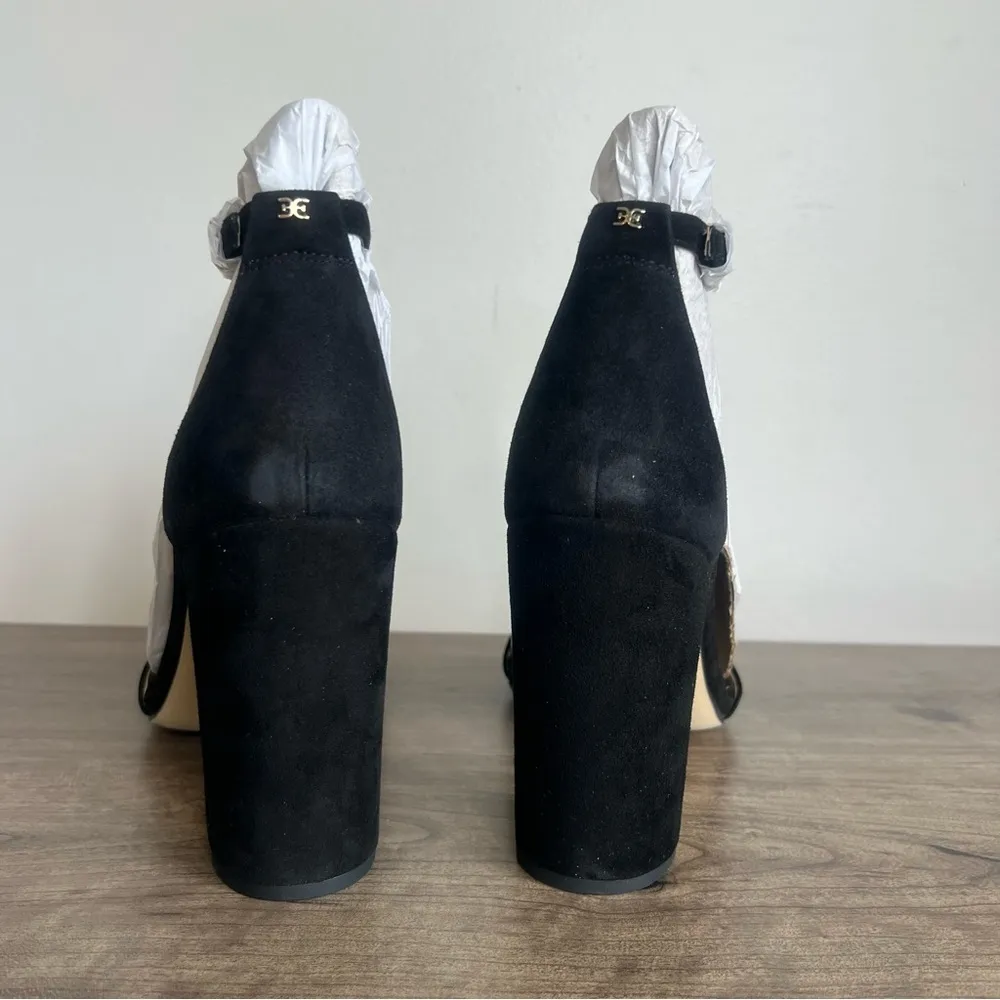 Sam Edelman Yaro Black Suede Block Heel Women's Sandal Size 10 SKU#24240 - Image 7