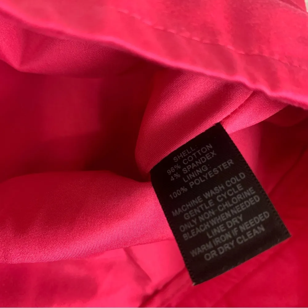 White House Black Market WHBM Hot Pink Skirt size 4 Barbie - Image 3