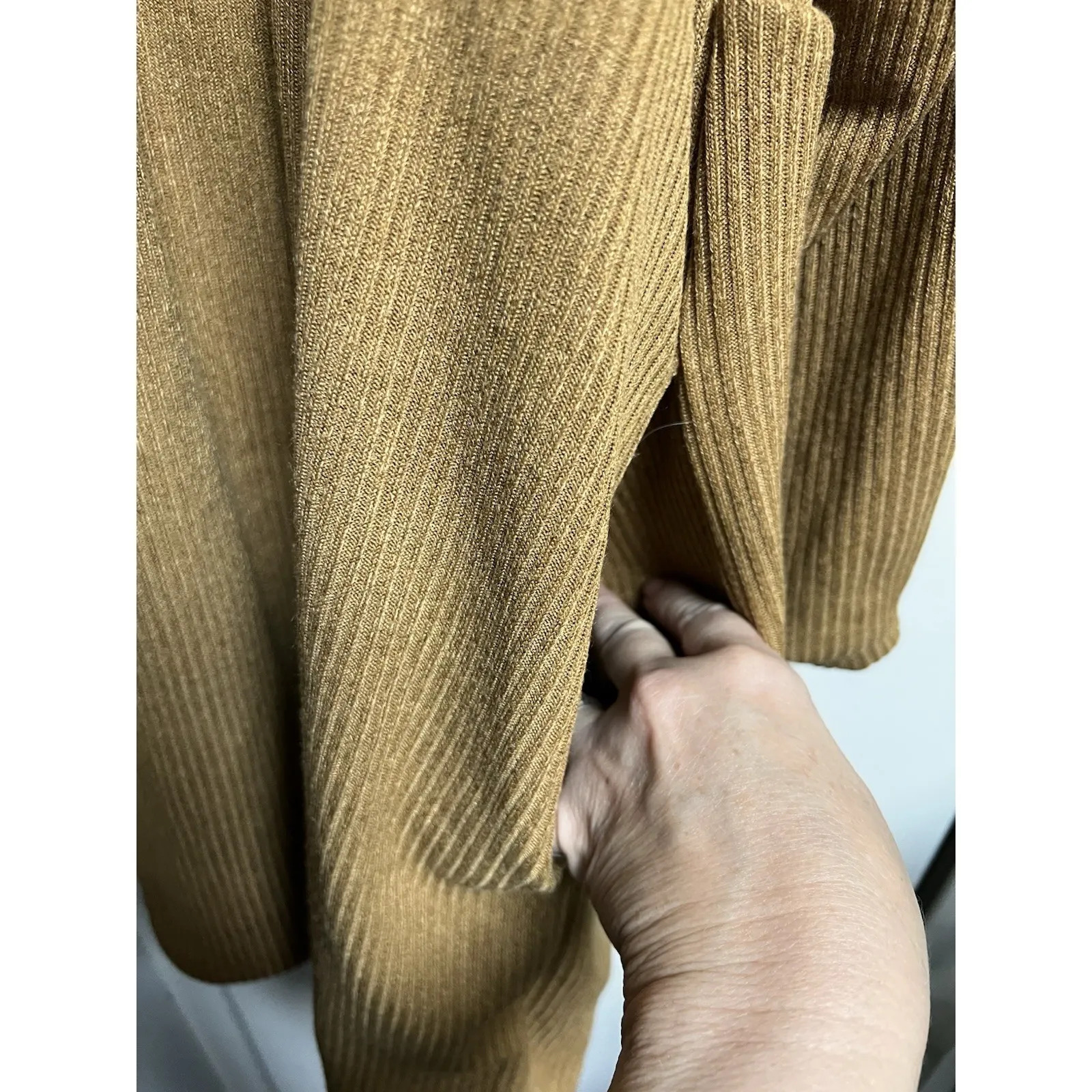 017-008 Hayden Los Angeles Boho Fall Tan Dress‎ Size 2xl Tunic 3/4 Sleeve Pocket - Image 4