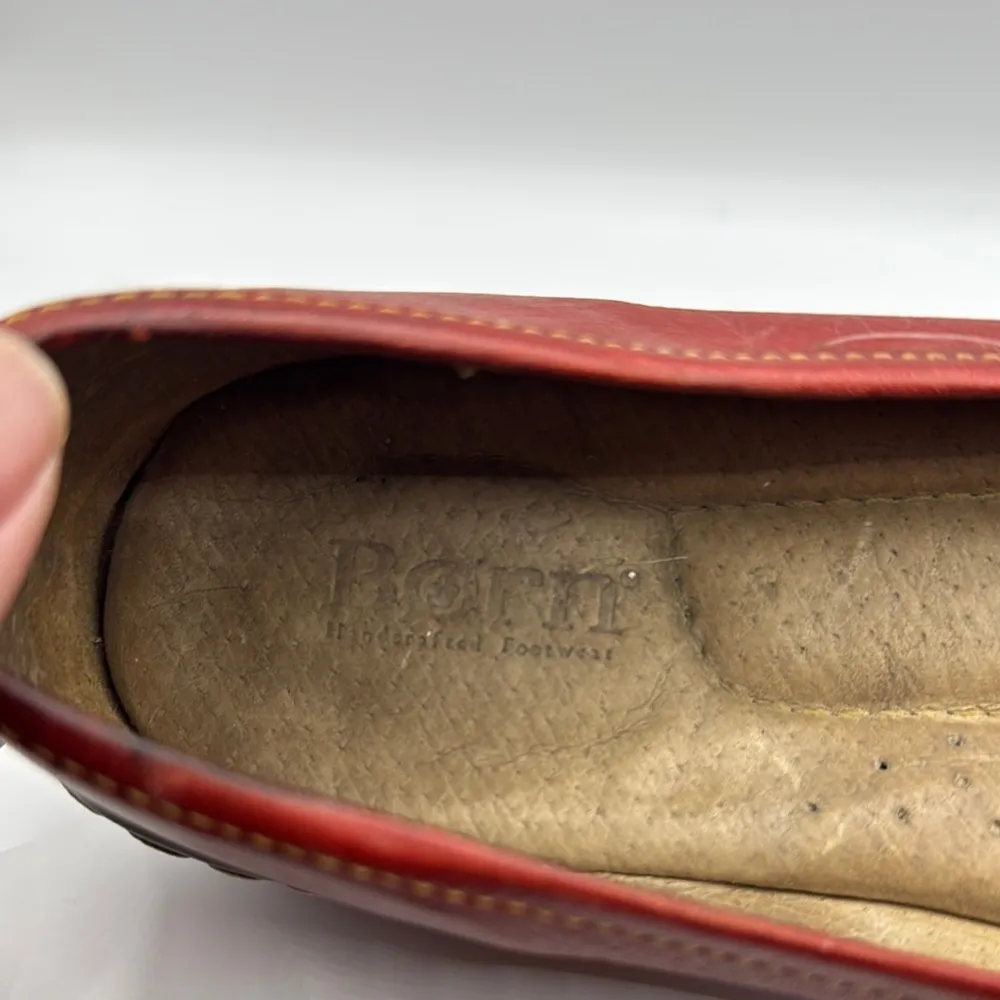 Born Red Leather Women's Shoes Size 11 (43) - Image 2