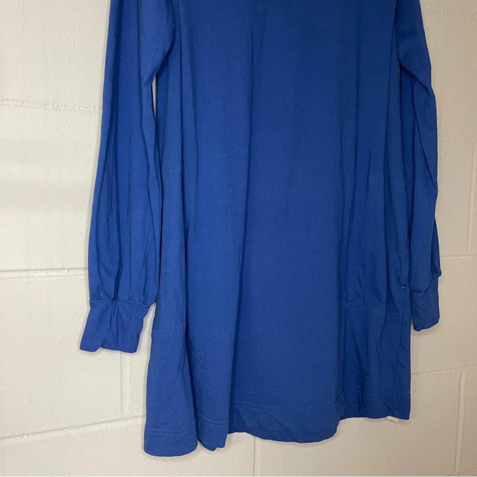 Free People Beach Jordan Tunic in Rinsed Cobalt Blue Women’s Sz XS Oversized Top - Image 4
