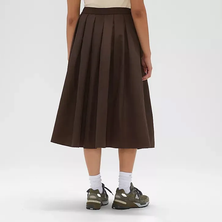New Balance Made In USA Collection Pleated Midi Skirt in Rich Earth Size XS - Image 3