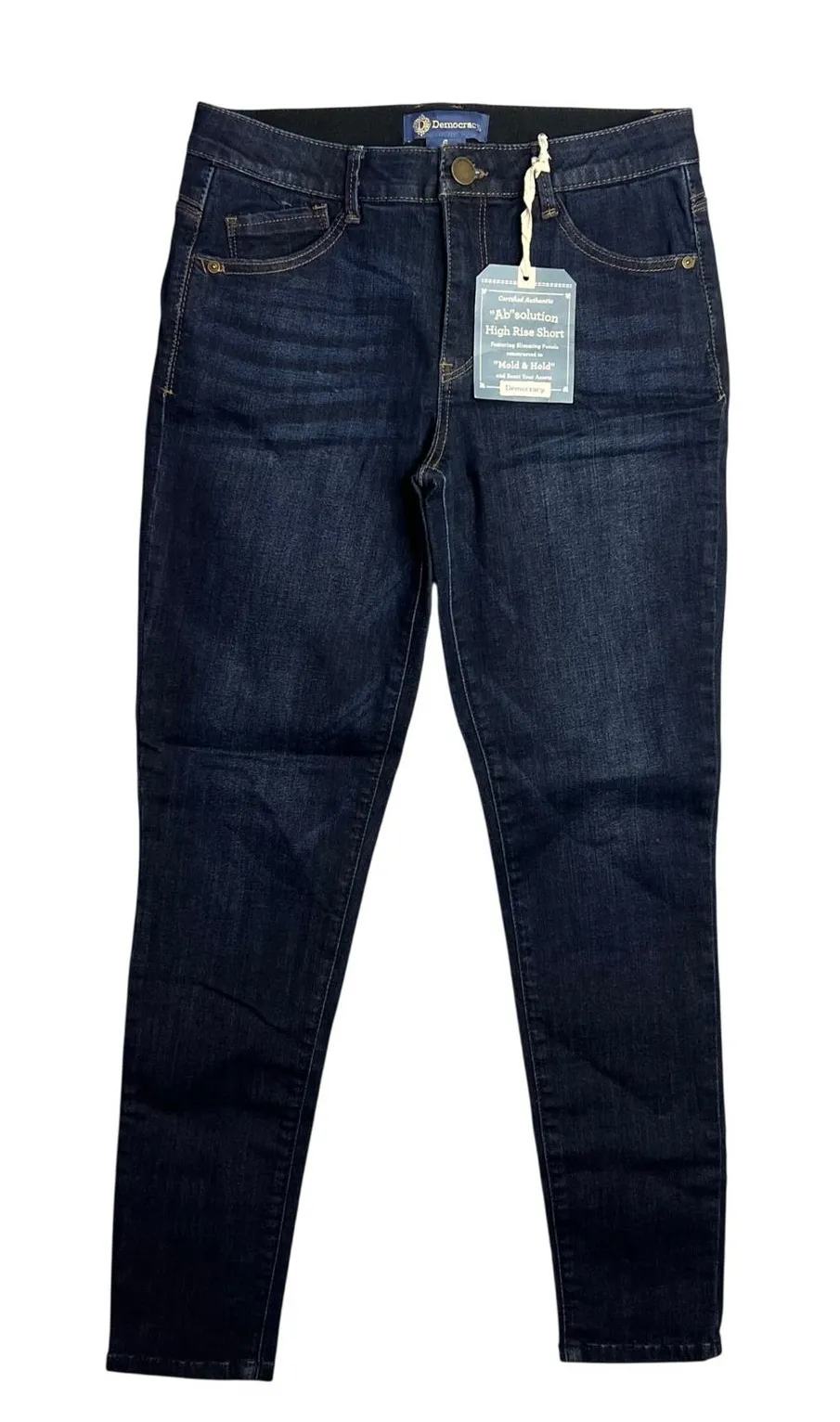 Democracy Ab Solution High Rise Skinny Jeans Size 6 Dark Wash NWT - Image 1
