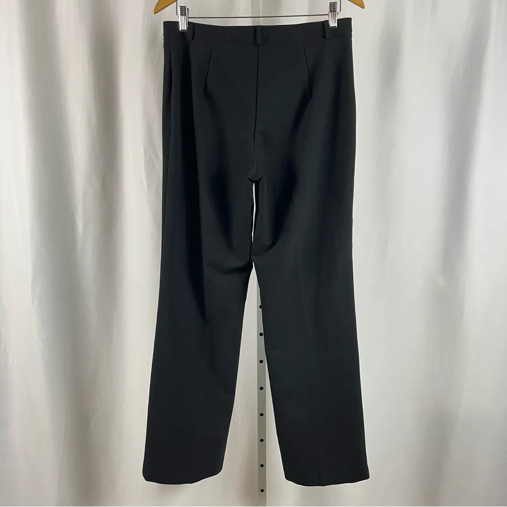 Tribal Size 10 Stretch Straight Leg Trousers Dress Pants Office Career Black - Image 2